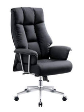Executive Padded Office Chair with Chrome Base and Armrests