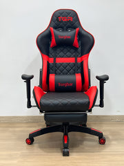 Torghar Gaming Chair, Red and Black Ergonomic Racing Chair with Lumbar Support and Headrest